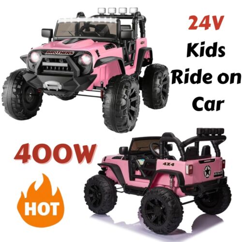 12V/24V Battery-Powered Jeep Ride-On Car with Music for Kids - Fun and Exciting! - Image 2