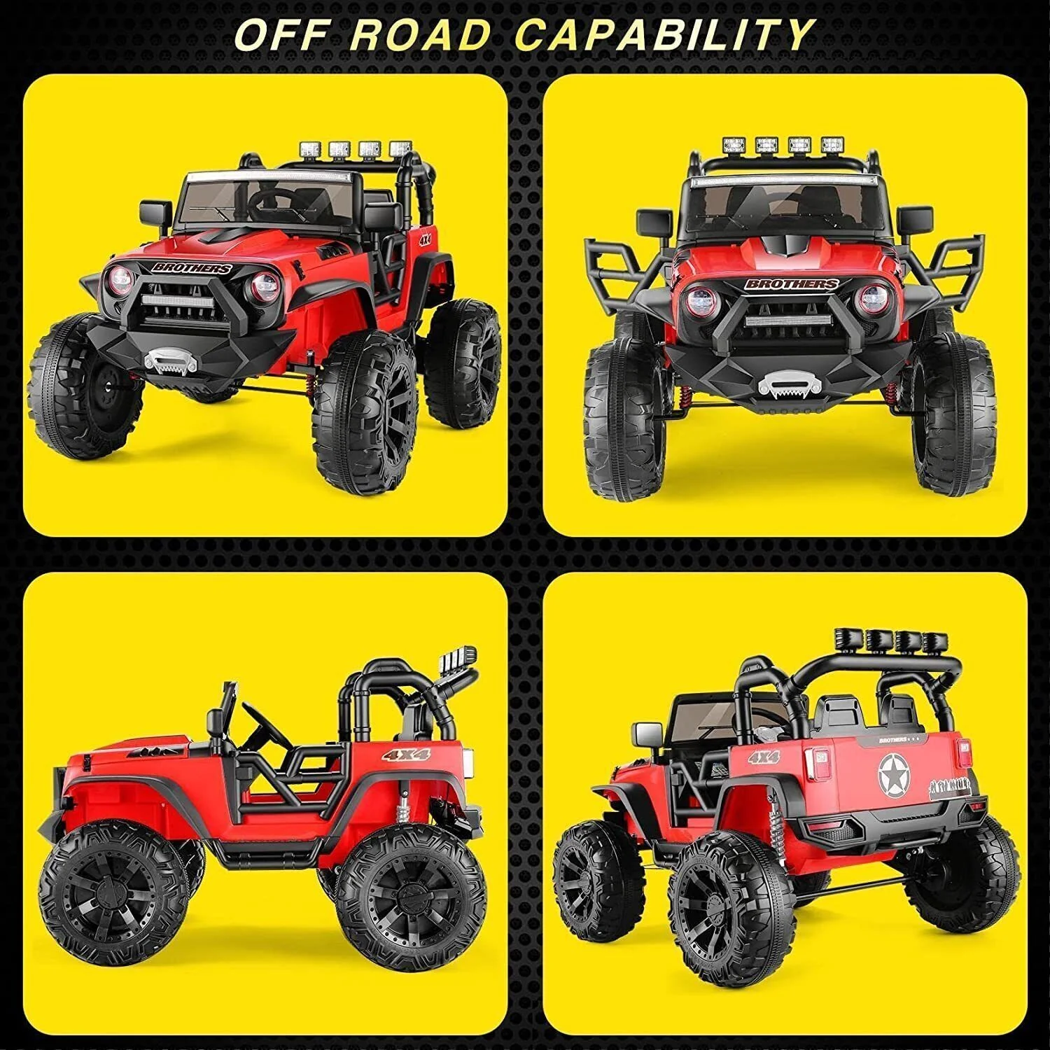 12V/24V Battery Powered Ride-On Truck with Remote Control for Kids - Image 25