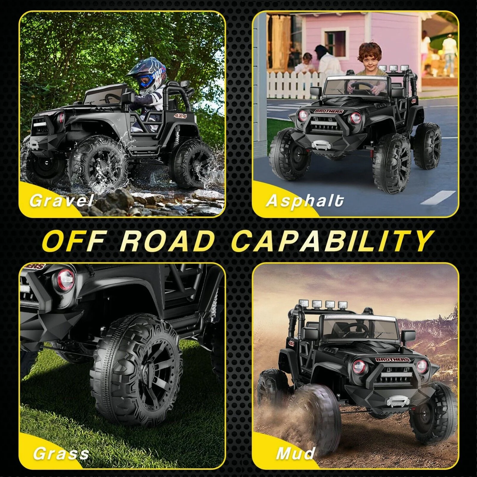 12V/24V Electric Jeep Truck ATV Ride-On Toy with Parental Remote Control for Kids - Image 111