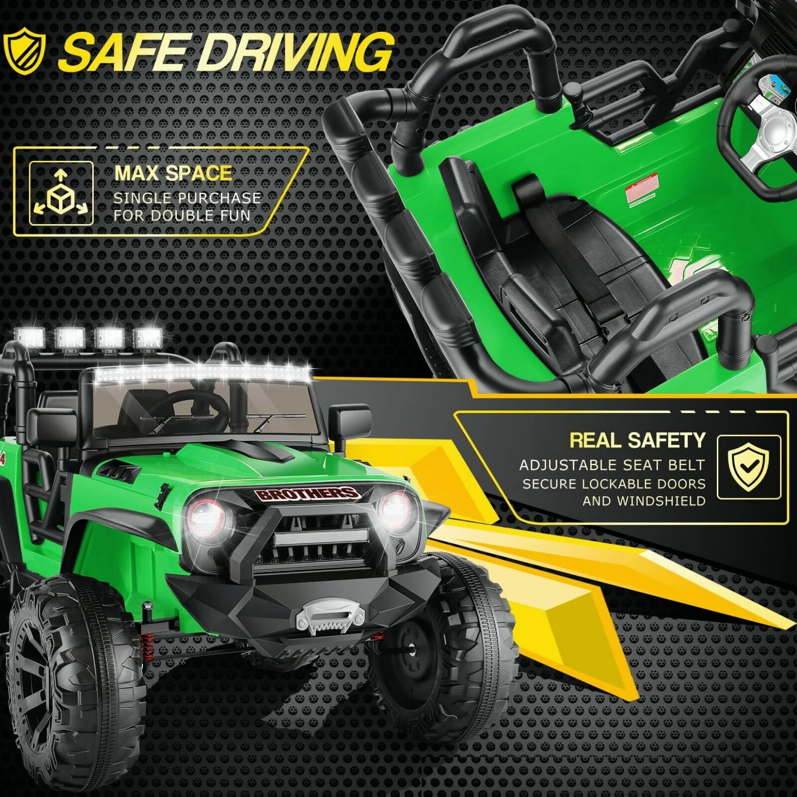 12V/24V Electric Jeep Truck ATV Ride-On Toy with Parental Remote Control for Kids - Image 143