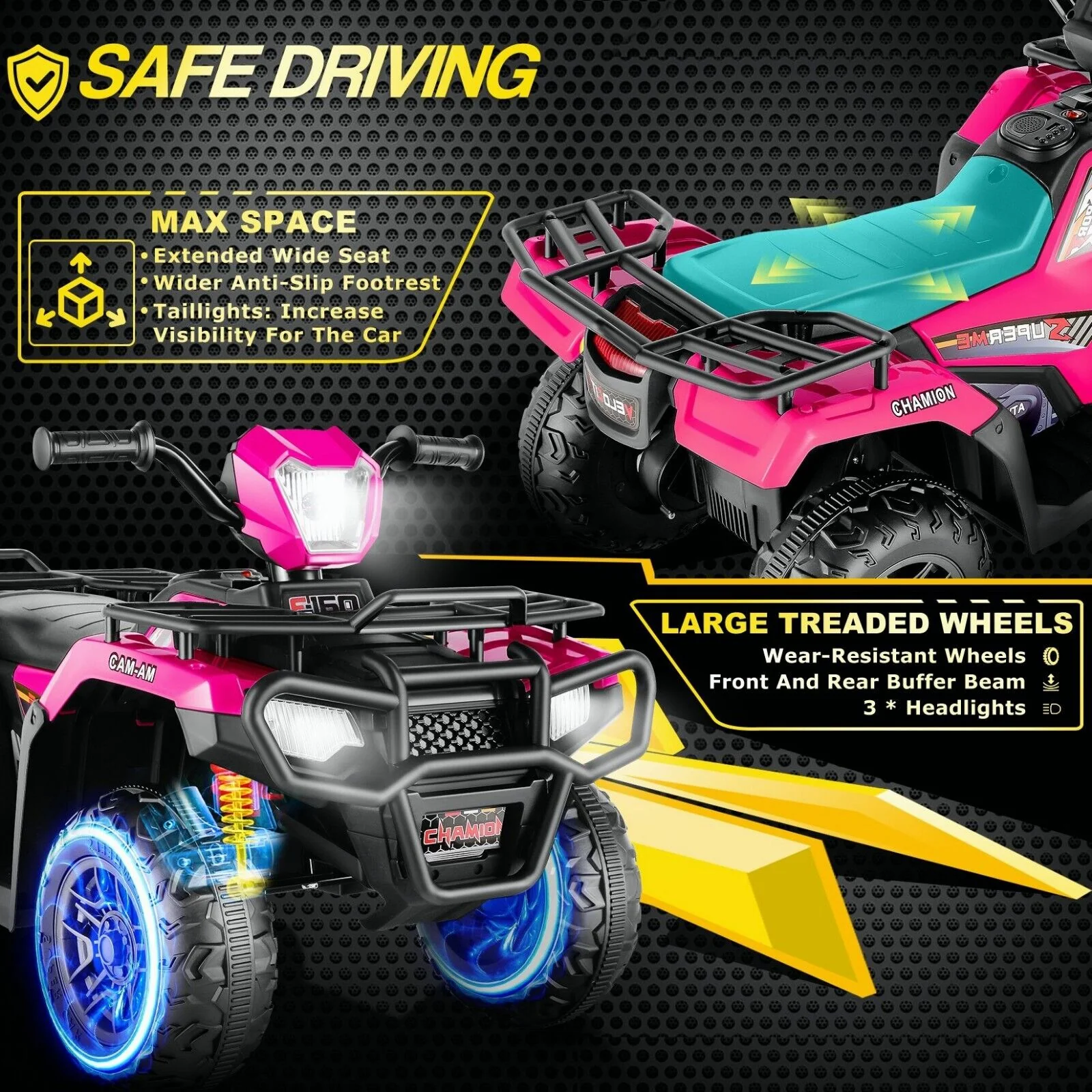 12V/24V Electric Jeep Truck ATV Ride-On Toy with Parental Remote Control for Kids - Image 32