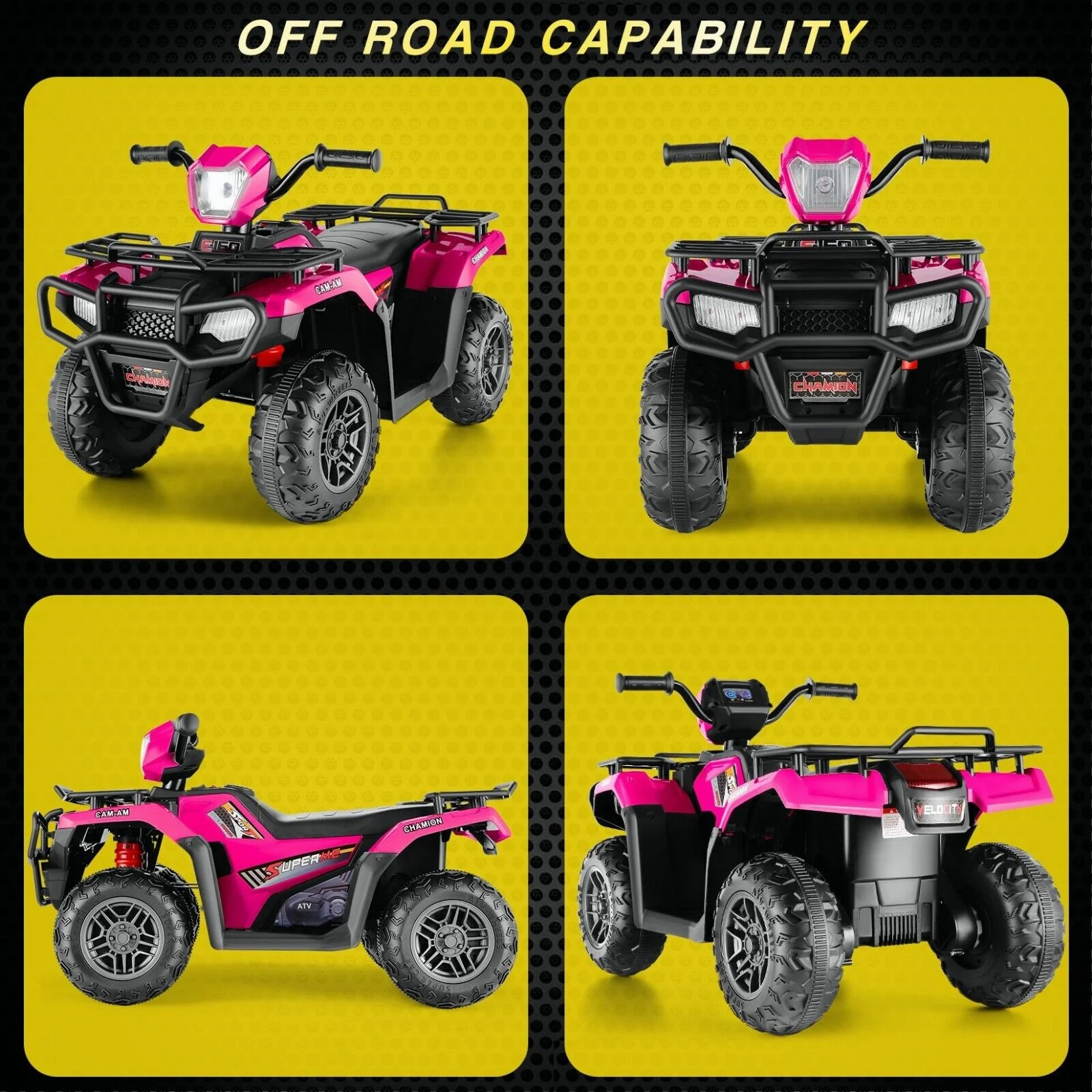 12V/24V Electric Jeep Truck ATV Ride-On Toy with Parental Remote Control for Kids - Image 36