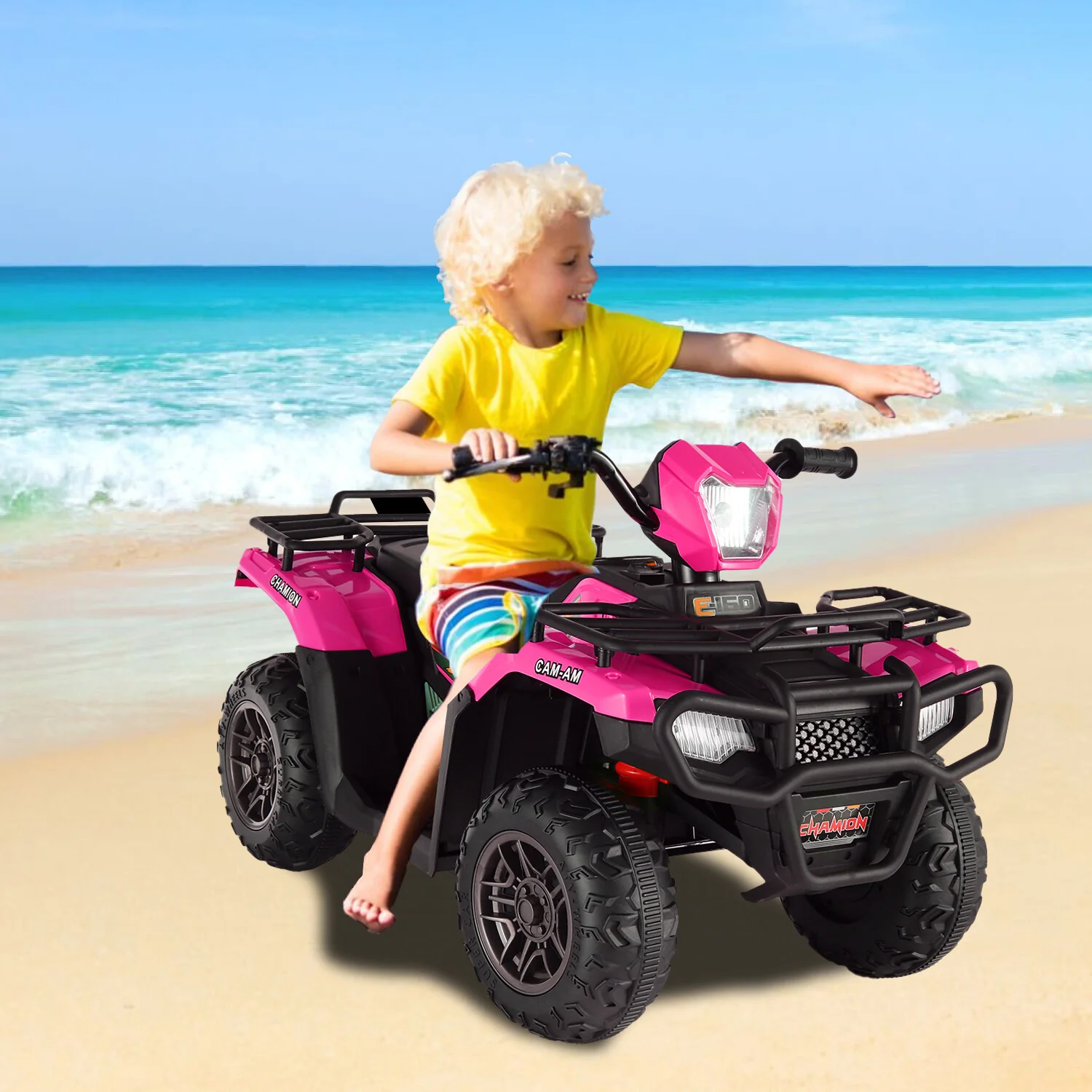 12V/24V Electric Ride-On Four Wheeler Toy Car Jeep Truck ATV for Kids - Image 30