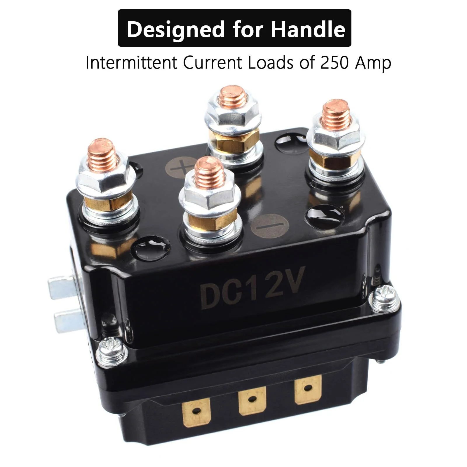 12V 250A Winch Solenoid Relay Contactor for ATV UTV Boat 5000-7000lbs Winch - Image 3