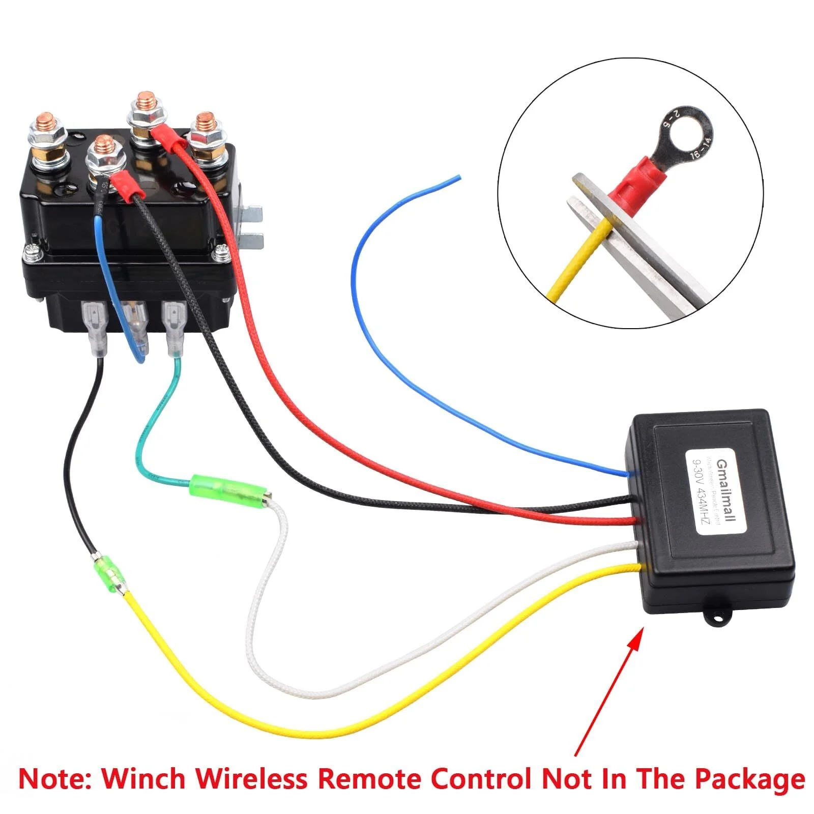 12V 250A Winch Solenoid Relay Contactor for ATV UTV Boat 5000-7000lbs Winch - Image 6