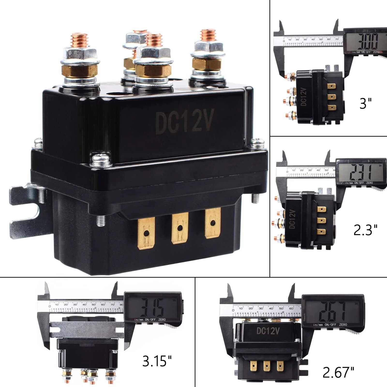 12V 250A Winch Solenoid Relay Contactor for ATV UTV Boat 5000-7000lbs Winch - Image 7
