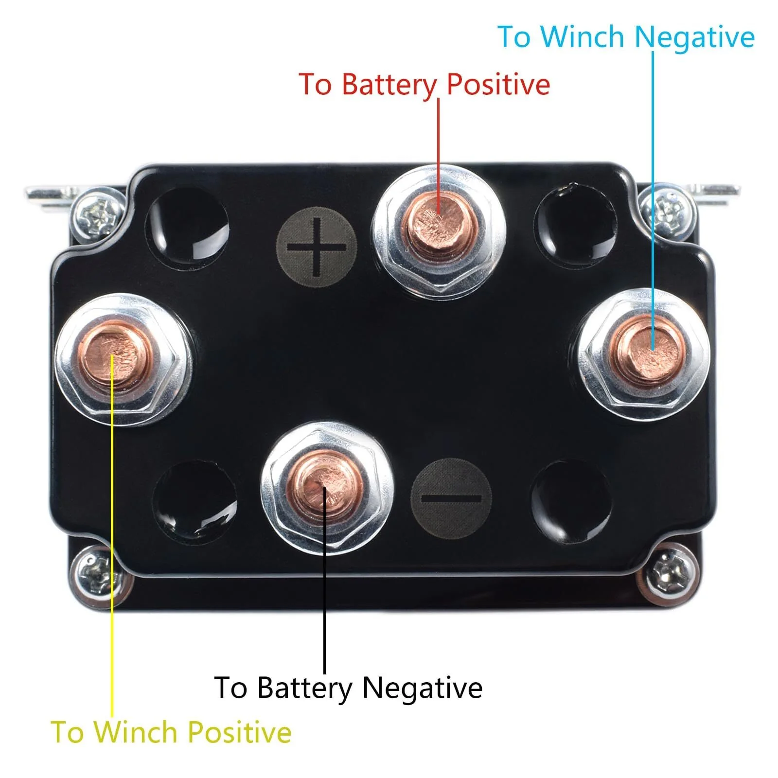 12V 250A Winch Solenoid Relay Contactor for ATV UTV Boat 5000-7000lbs Winch - Image 8