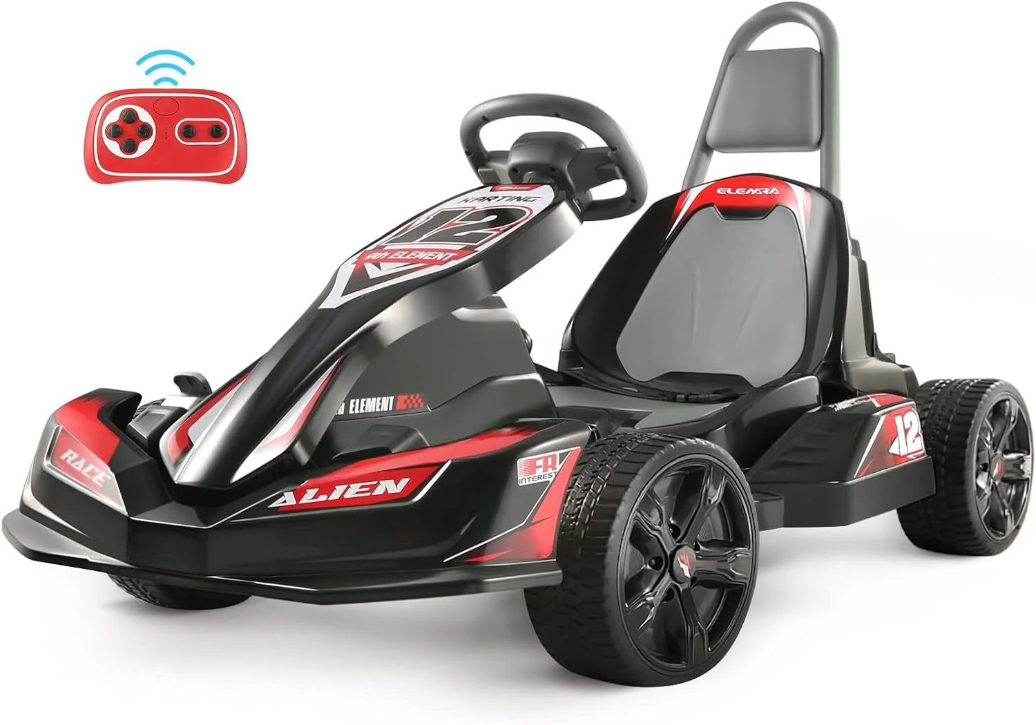 12V 2WD Electric Go Kart for Kids with Remote Control and Safety Belt - Image 35