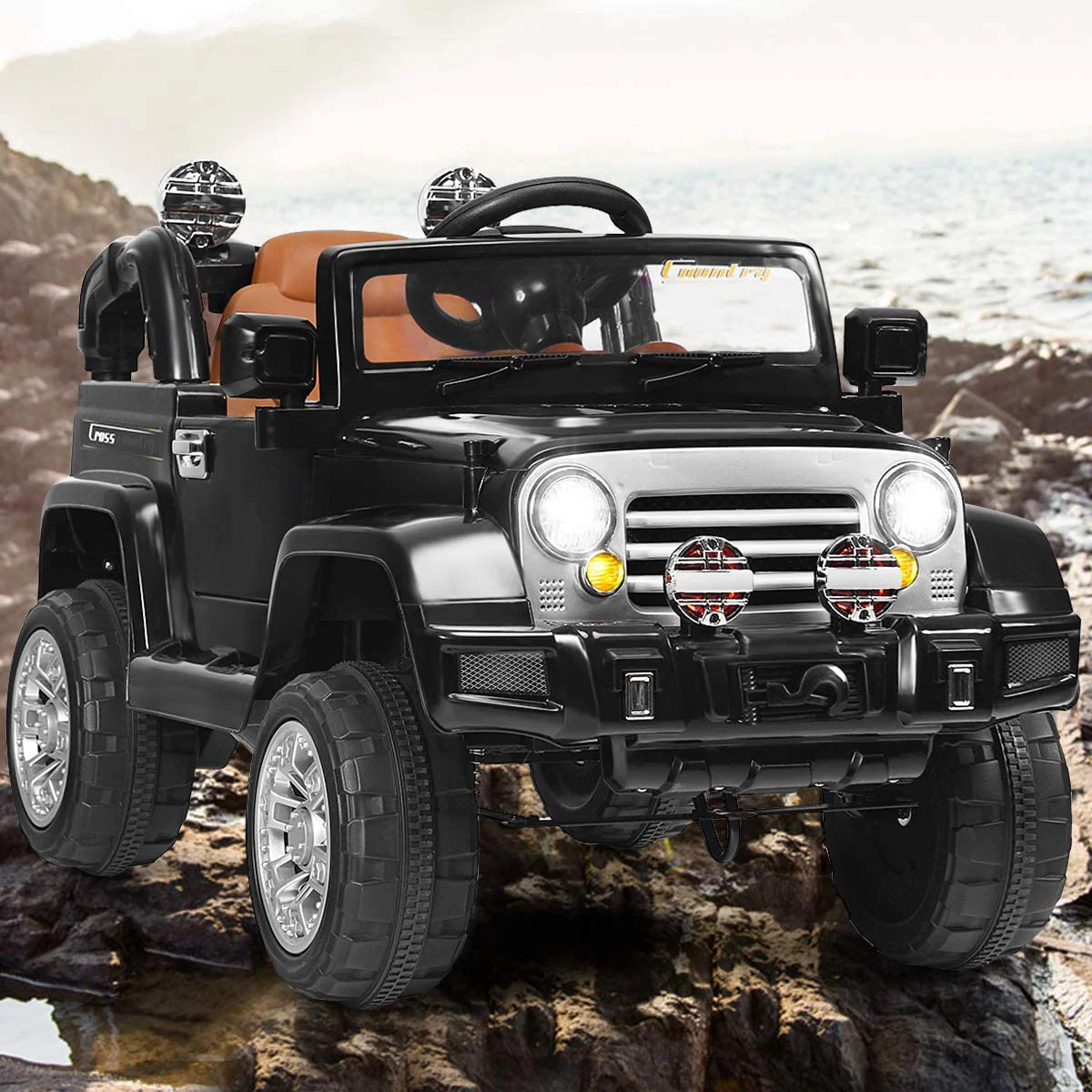 12V 2WD Ride-On Jeep Car with Manual and Remote Control Options - Image 11
