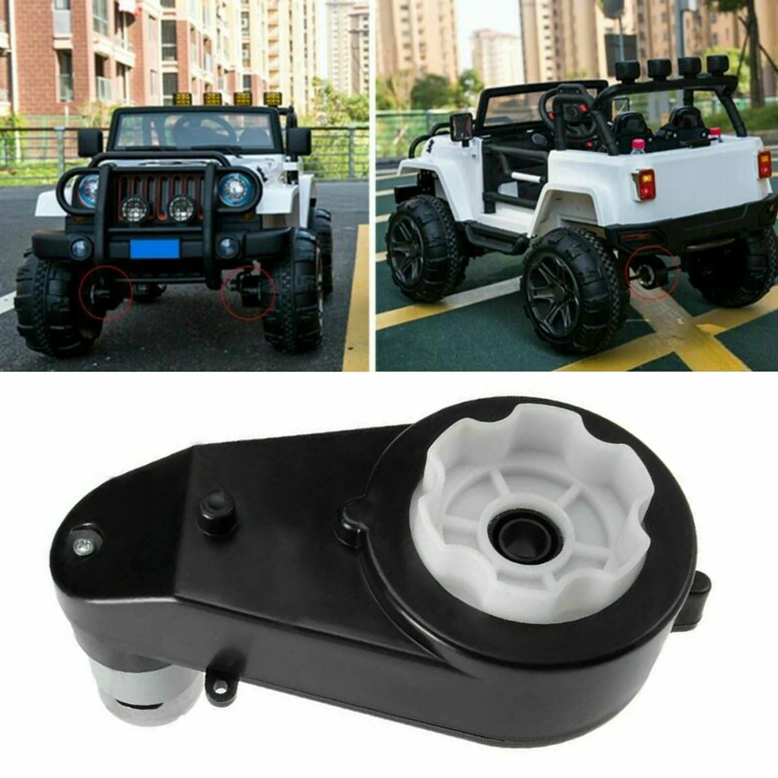 12V 30000RPM Electric Motor with Gearbox for Kids' Powered Ride-On Wheels - Image 11
