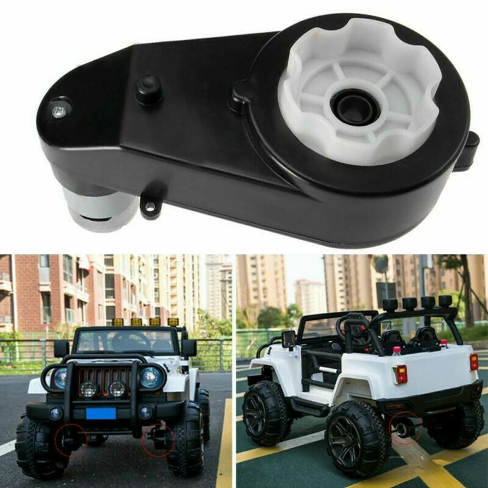 12V 30000RPM Electric Motor with Gearbox for Kids' Powered Ride-On Wheels - Image 13