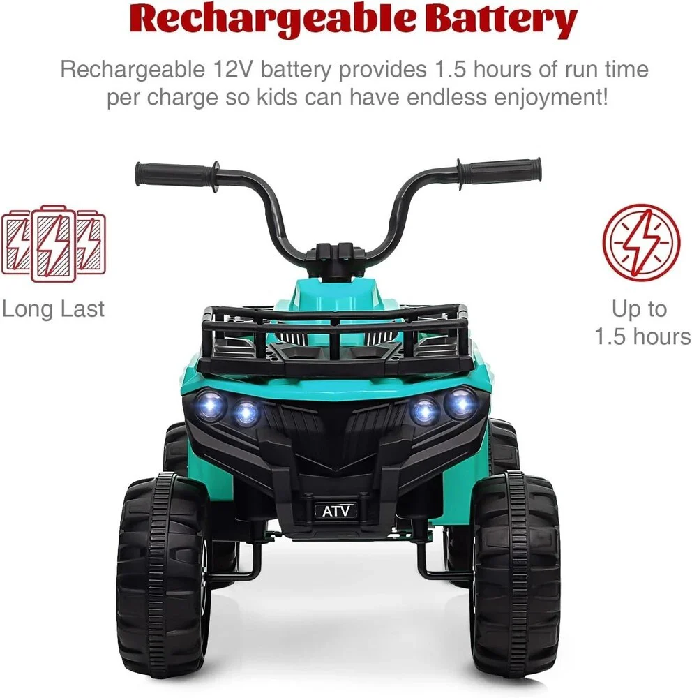 12V 4.5AH Rechargeable Battery-Powered Kids ATV 4-Wheeler for Ages 3+ ASTM Certified - Image 2