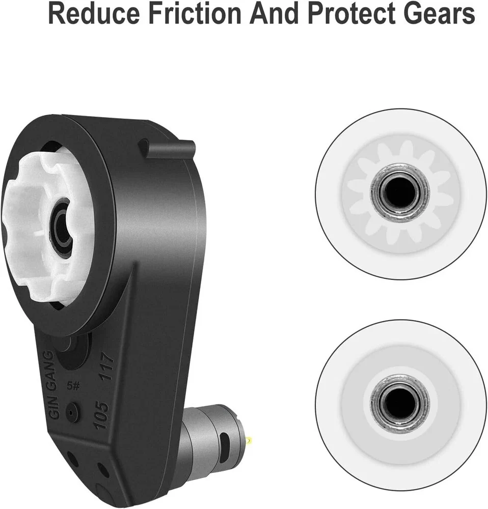 12V 550 High Speed 40000RPM Steel Gear Motor with Gearbox for Power Wheels - Image 8