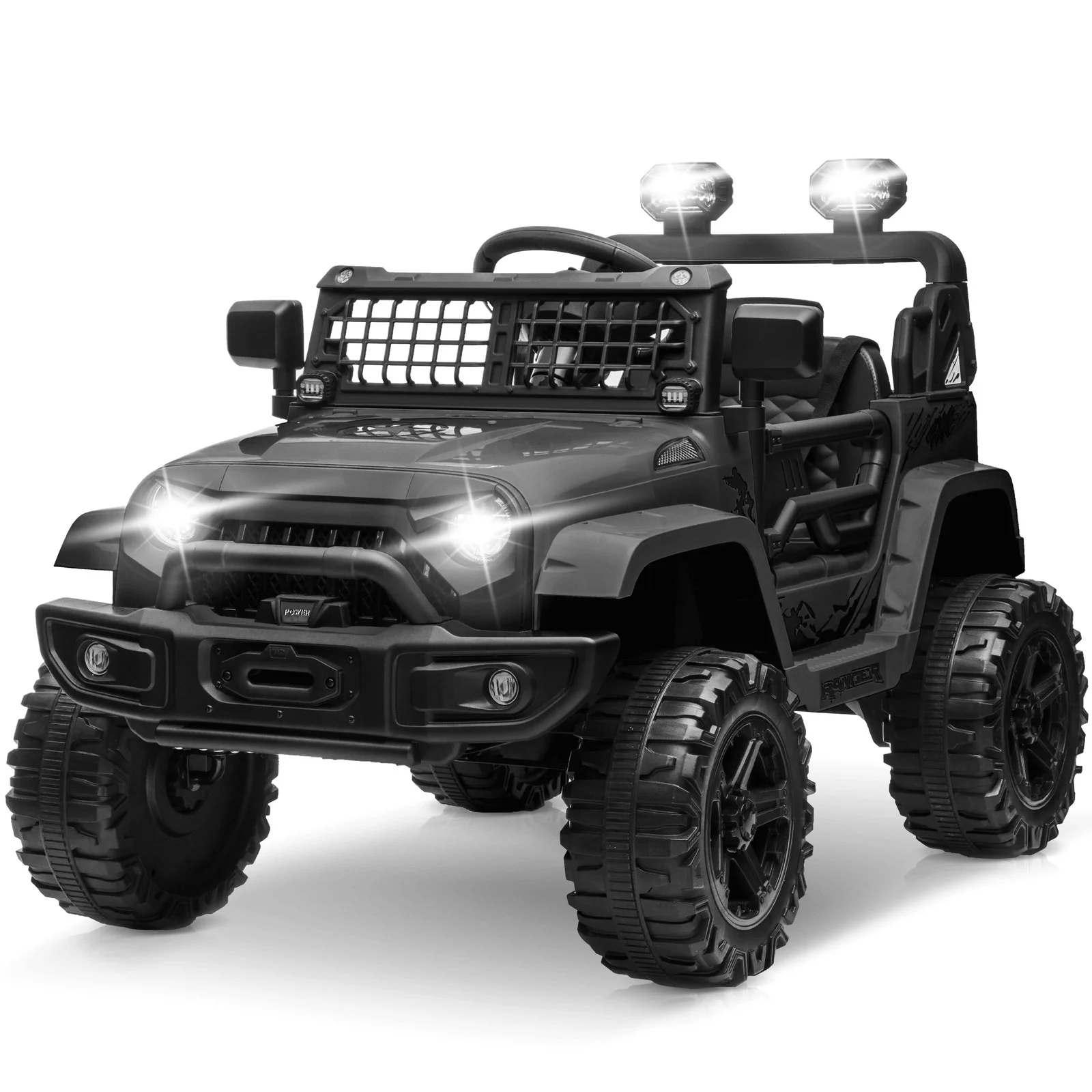 12V Kids Ride-On Truck Car with Parent Remote Control and 7-Hour Battery Life, Blue - Image 11