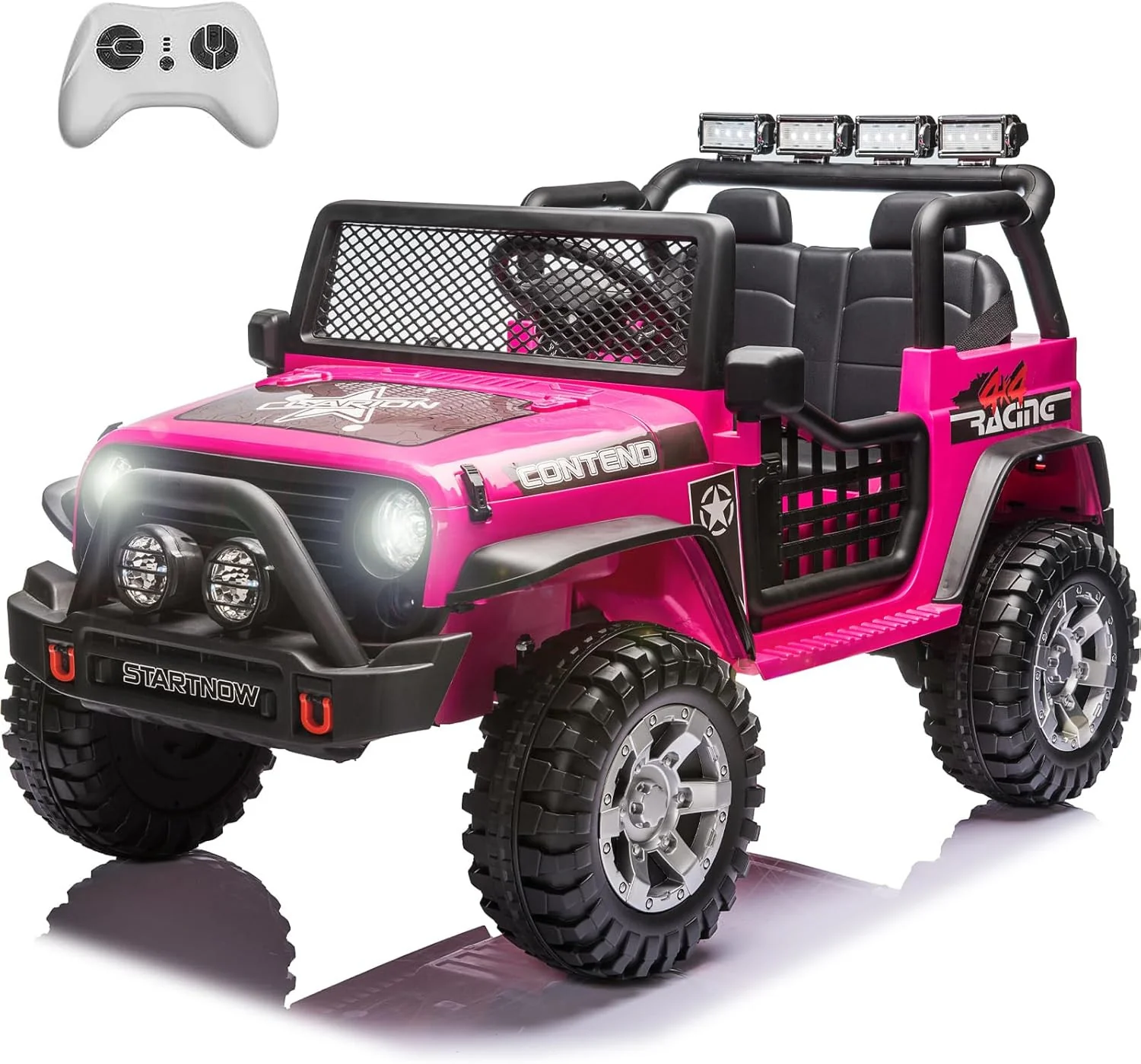 12V 7Ah 2-Seater Electric Ride-On Truck Car for Kids with Parent Remote Control - Image 9