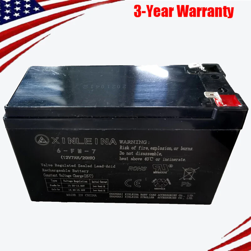 12V 7Ah Rechargeable Valve-Regulated Lead Acid Battery for Kids Ride-On Car - Image 8
