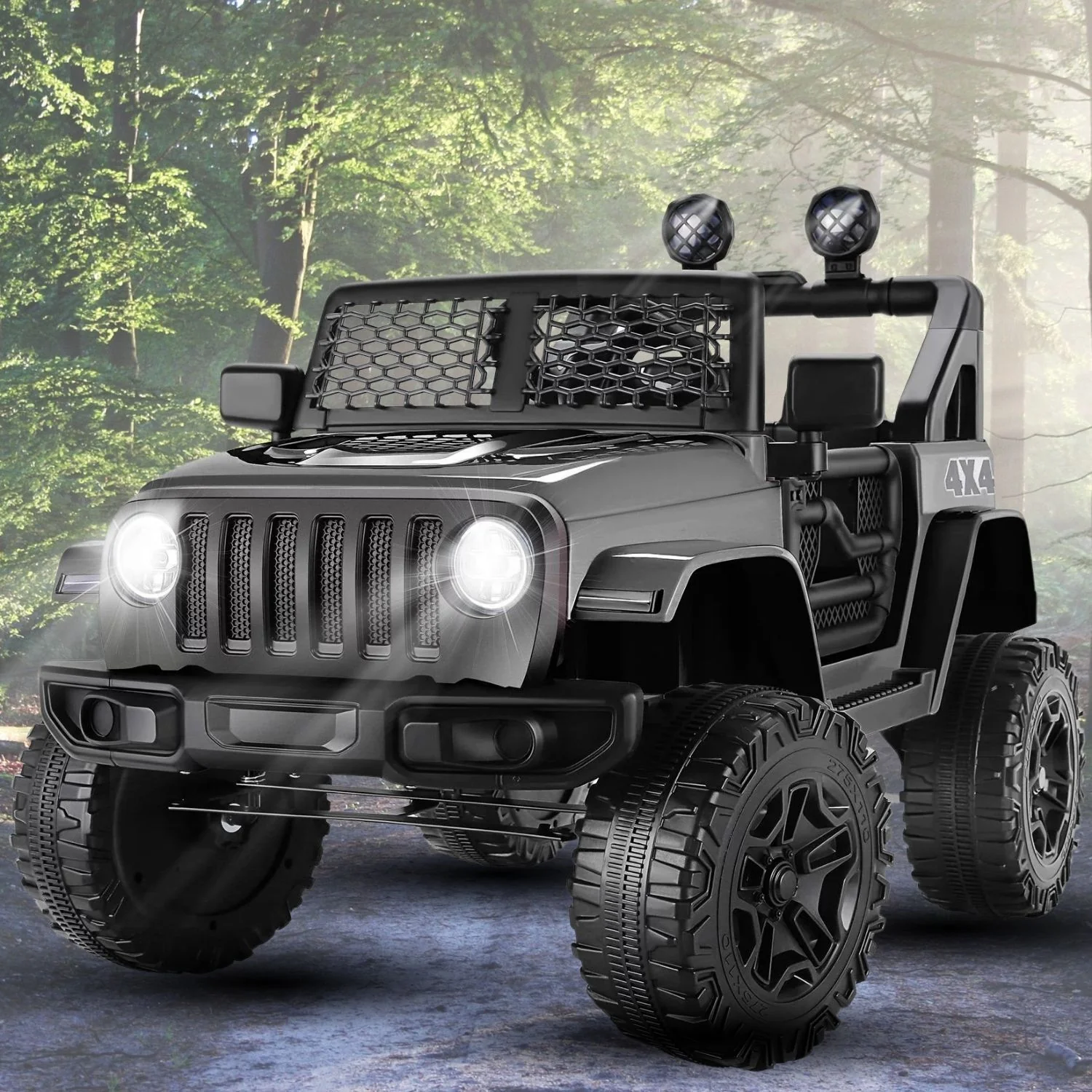 12V 7Ah Battery Powered Electric 2-Seater Kids Jeep Ride-On Car - Image 2
