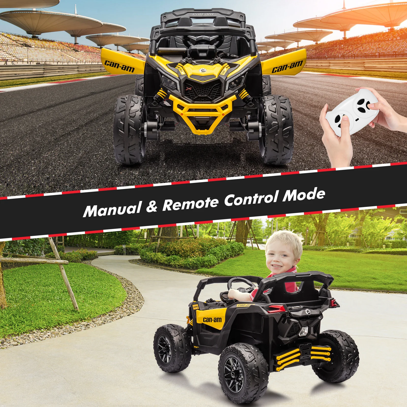 12V 7AH Electric Kids 4WD Off-Road Ride-On UTV Car with Remote Control for Boys and Girls - Image 7