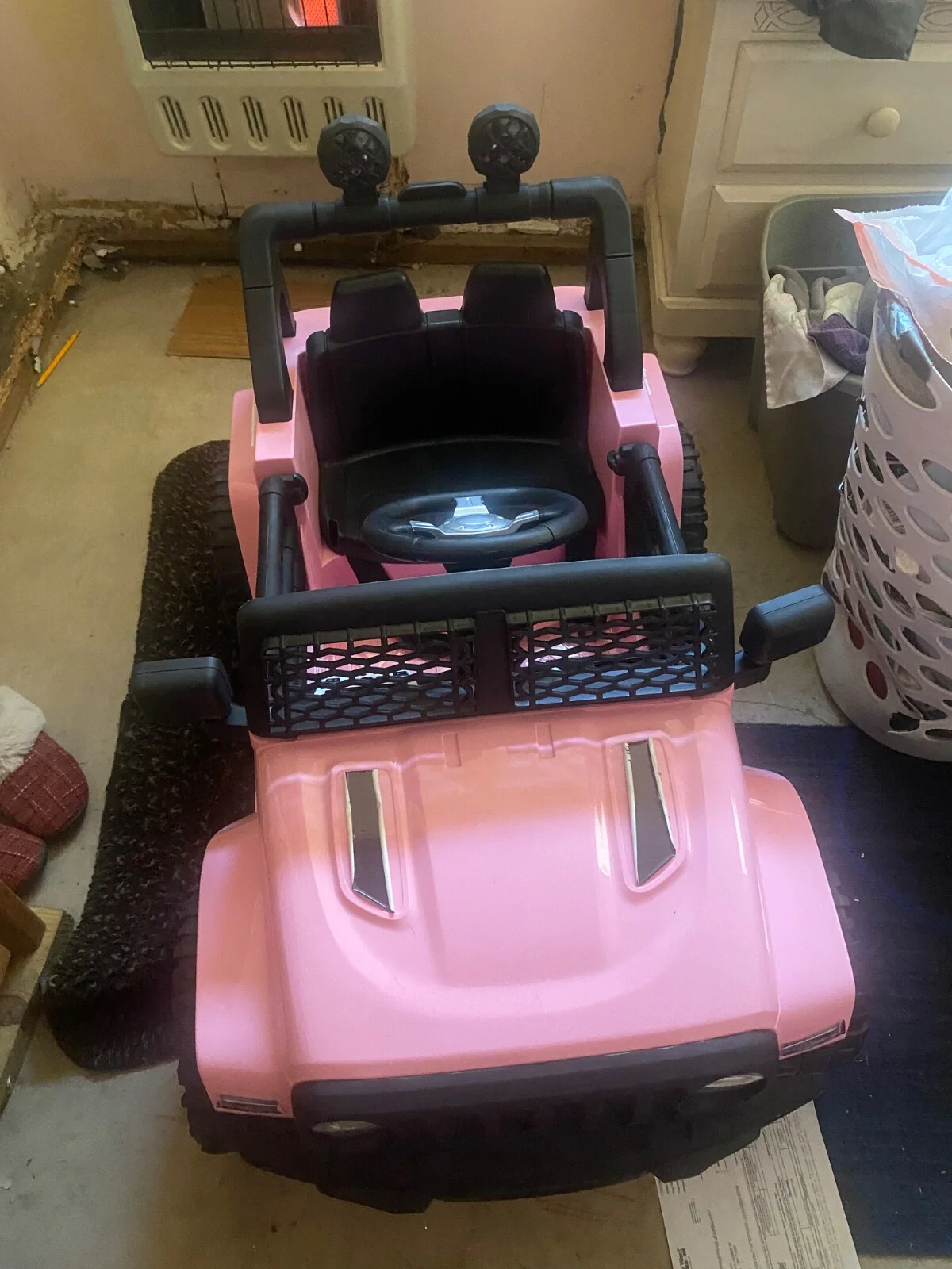 12V Battery Powered Pink Toy Car - Image 3