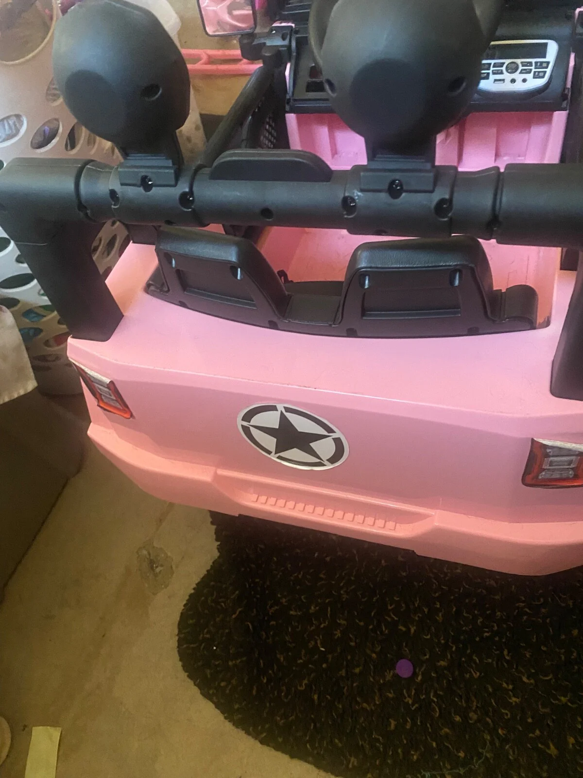12V Battery Powered Pink Toy Car - Image 4