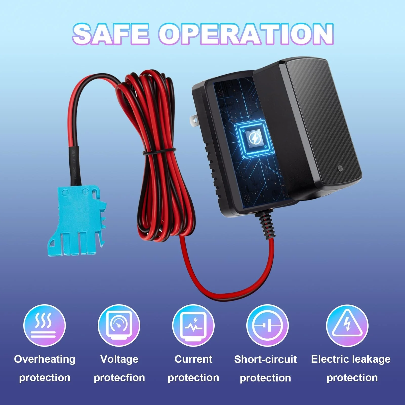 12V Charger for Children’s Electric Ride-On Cars, Peg-Perego, Gators, Polaris - Image 7