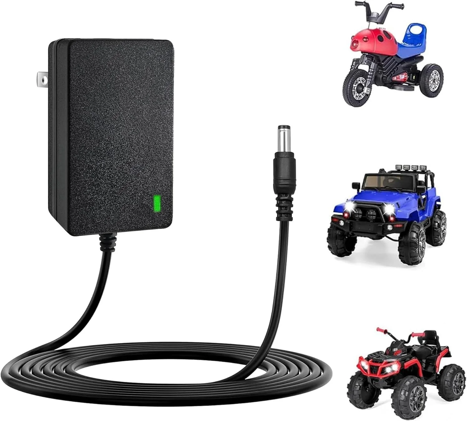 12V Charger for Children's Ride-On Vehicles, Electric Cars, Power Wheels, and Motorcycles