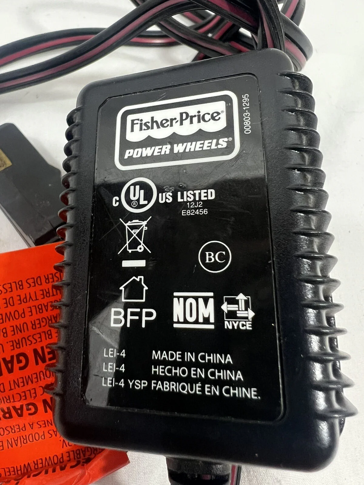 12V Battery Charger and Power Adapter for Kids Ride-On Toy Wheels 00801-1778 - Image 3
