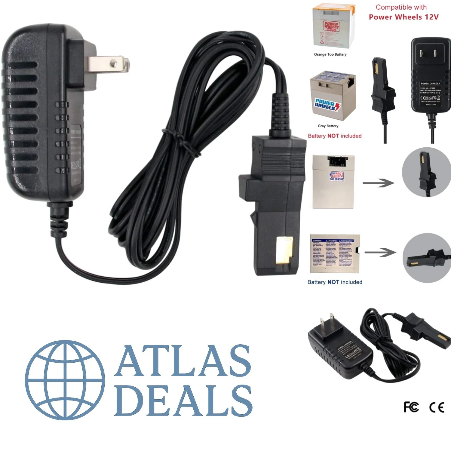 12V Battery Charger Replacement for Power Wheels Safe and Reliable Power Source