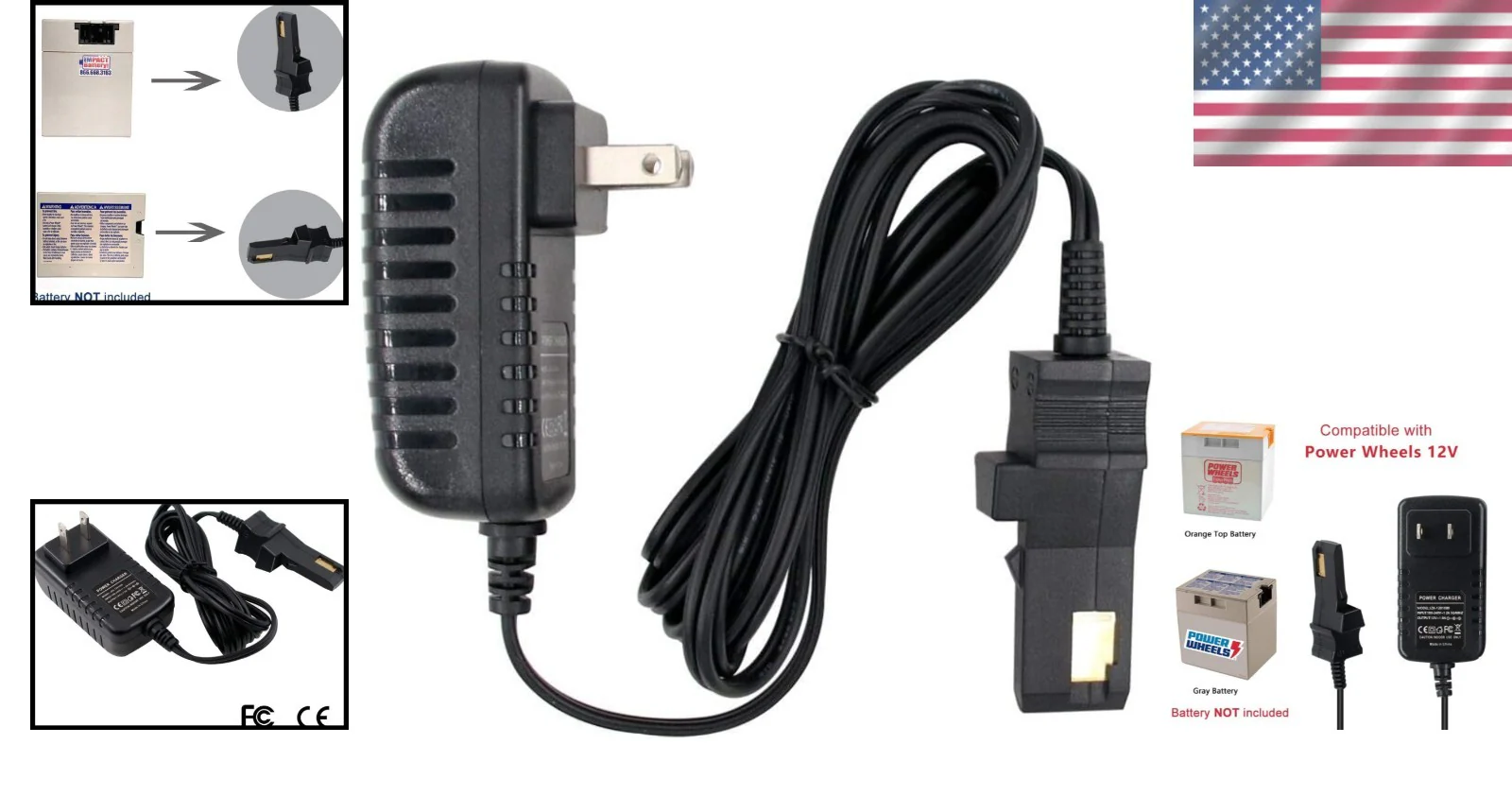 12V Battery Charger Replacement for Power Wheels Safe and Reliable Power Source - Image 2