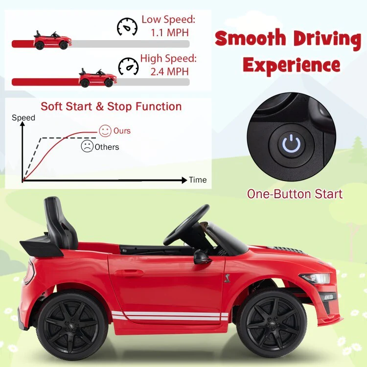 12V Battery Powered Kids Ride-On Electric Car with Remote Control - Image 6