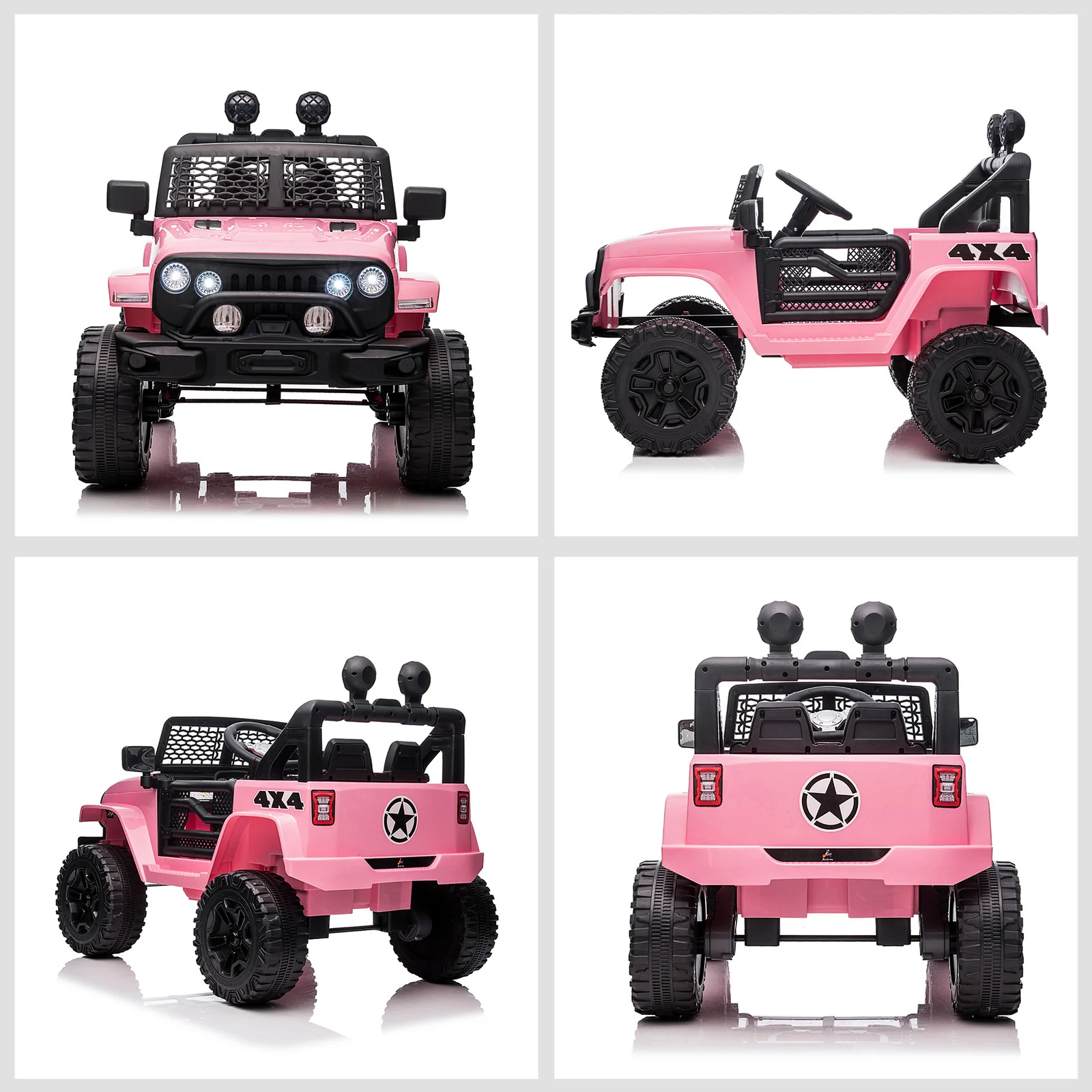 12V Battery Electric Kids Ride-On Off-Road Truck Toy with Manual and Parent Remote Control - Image 10