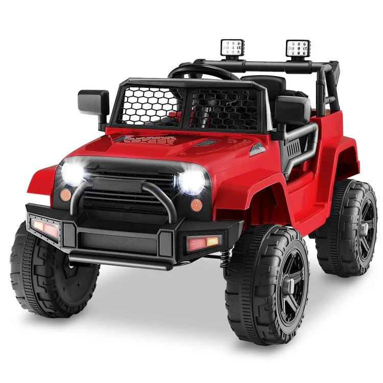 12V Battery Electric Kids Ride-On Truck Car Toy with Remote Control and Bright Headlight - Image 2