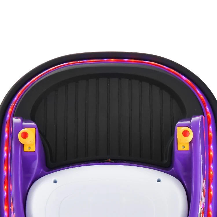 12V Battery-Powered Kids Electric Ride-On Bumper Car with Flashing Lights for Toddlers - Image 13