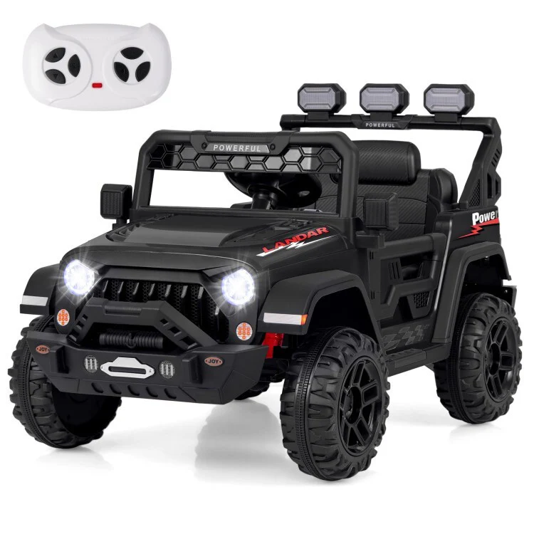 12V Battery Powered Kids Electric Ride-On Truck with Remote Control, Power Display, and 3-Speed Settings - Image 12