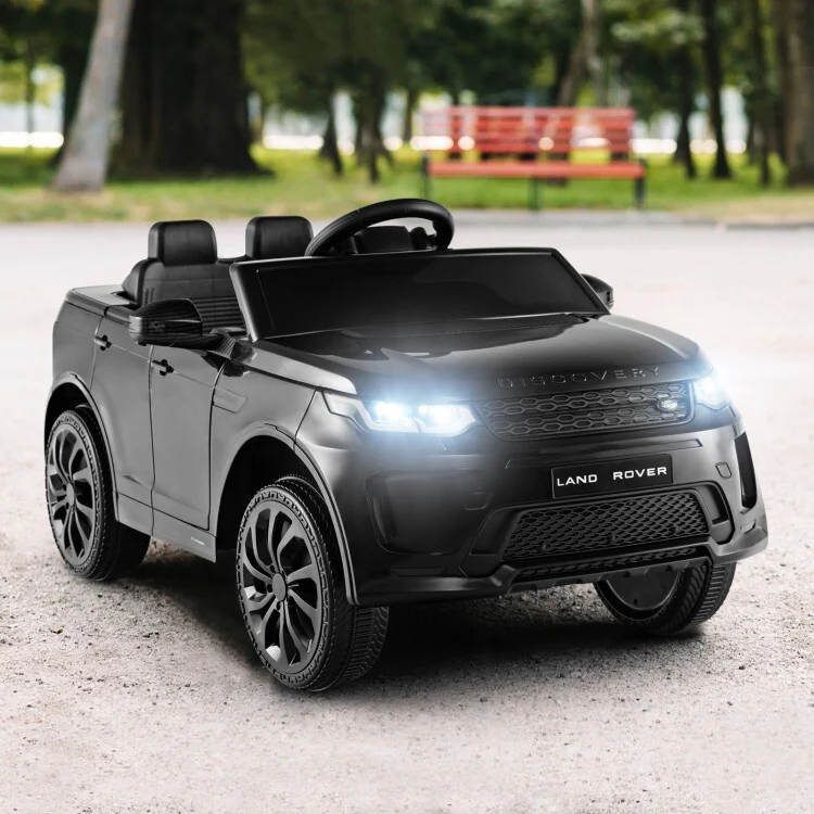 12V Battery Powered Licensed Kids Land Rover Ride-On Car Toy with Remote Control and LED Lights - Image 3