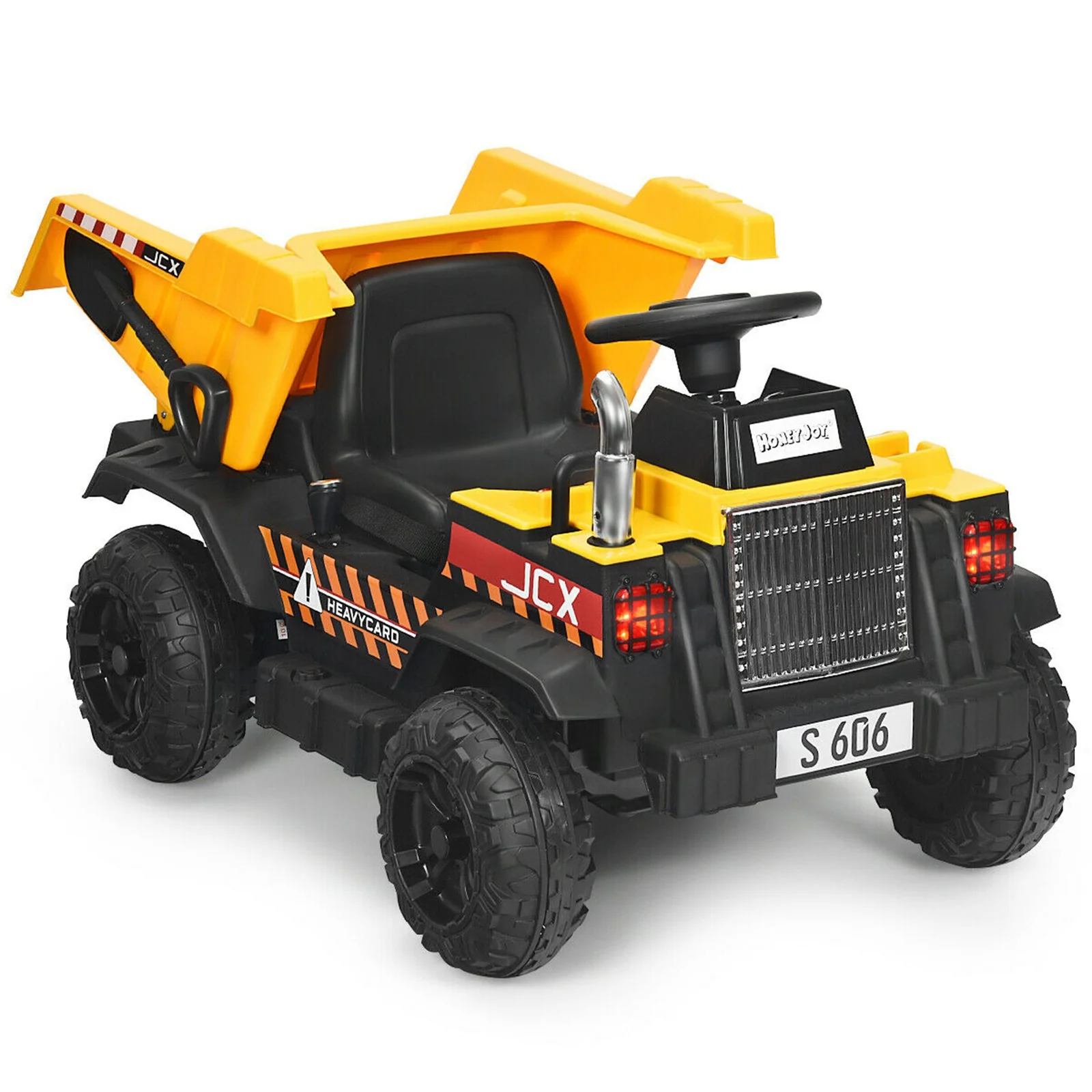 12V Battery-Powered Kids Ride-On RC Dump Truck Construction Tractor with Electric Bucket - Image 11