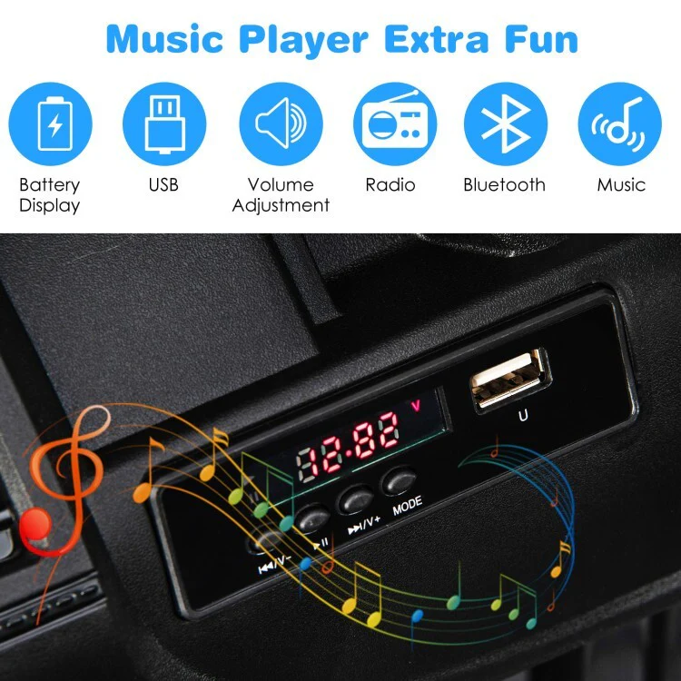 12V Battery Powered Kids Ride-On Jeep Car Toy with Two Driving Modes and 2.4G Remote Control - Image 5