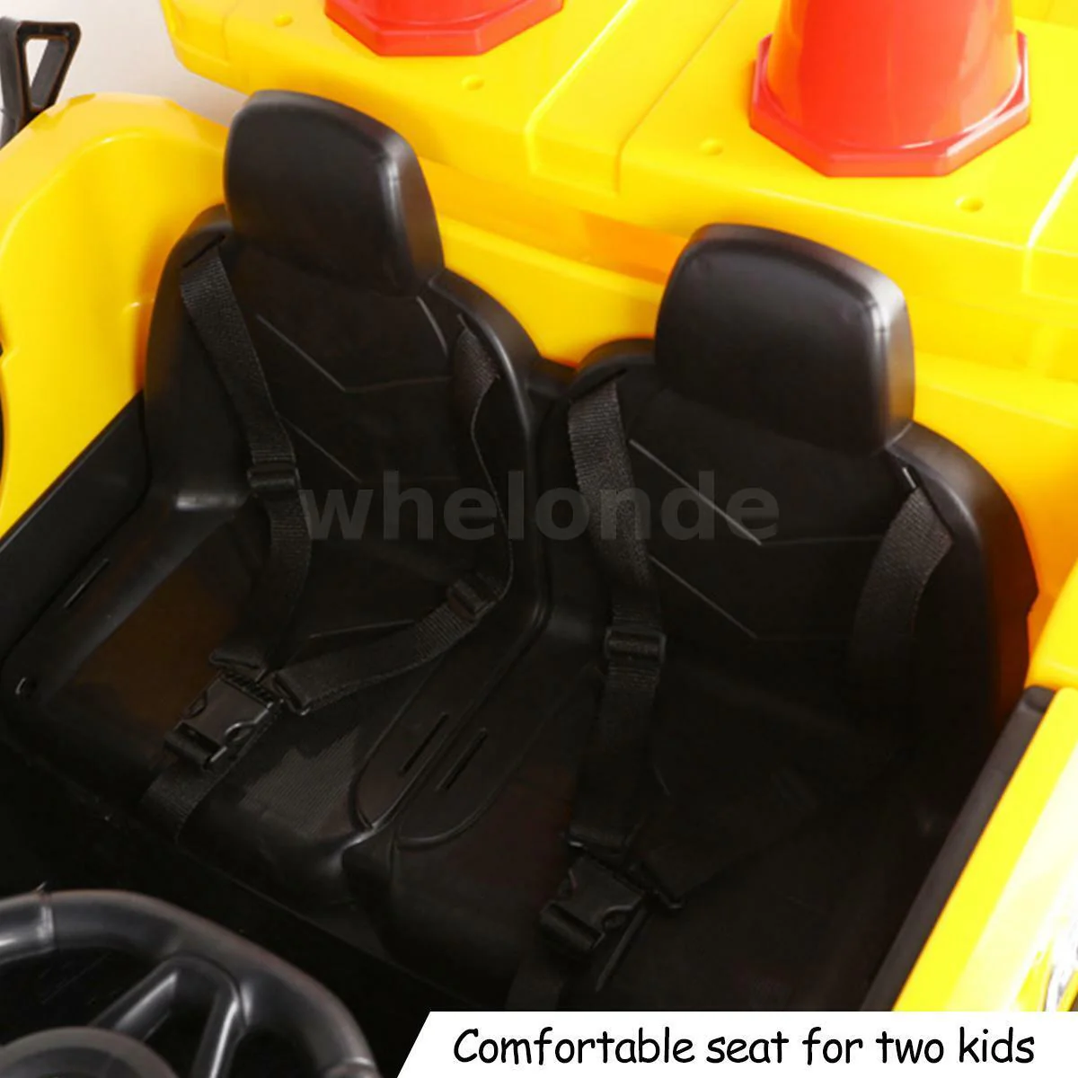 12V Battery-Operated Children's Dump Truck 2 Seater RC Electric Scoop - Image 8