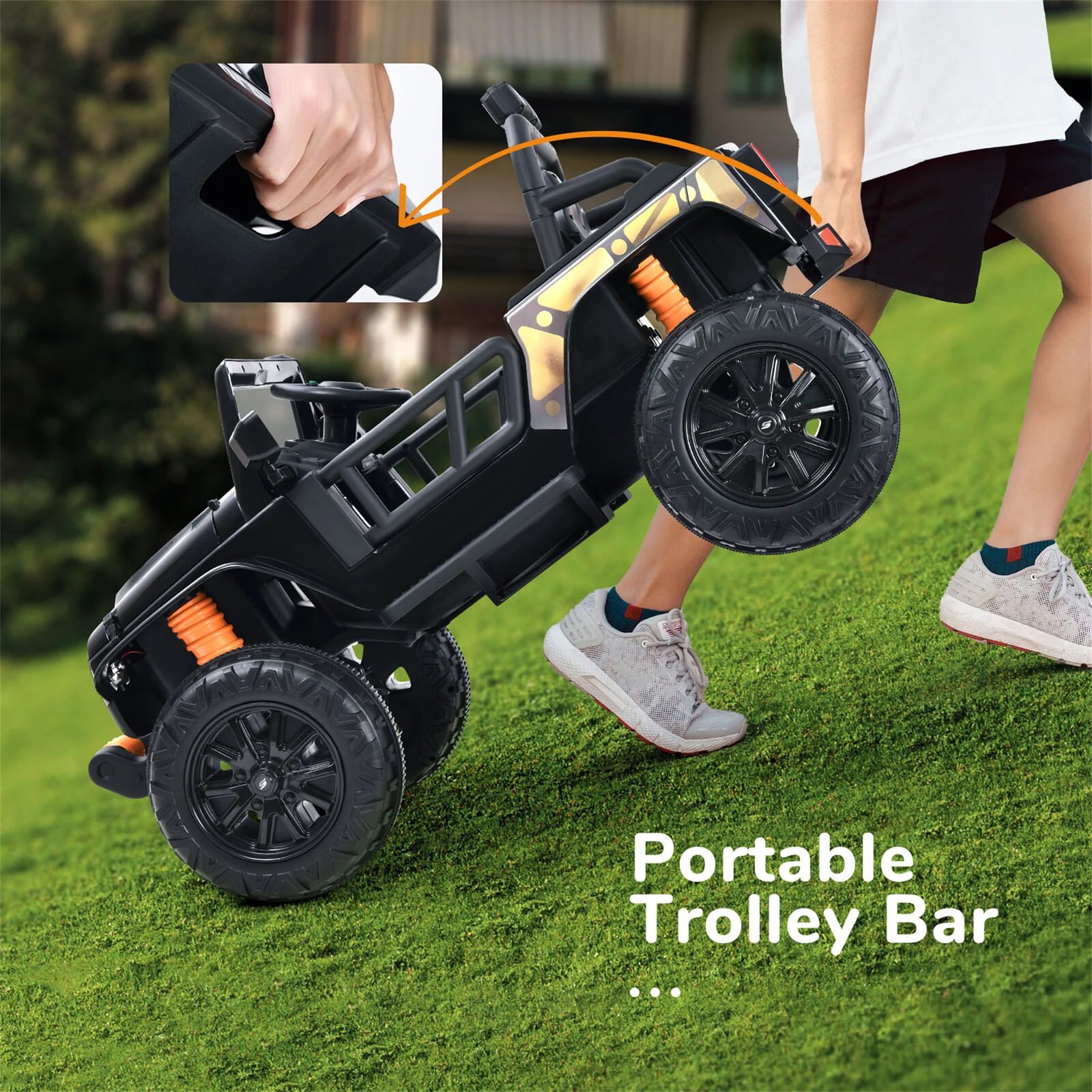 12V Battery Powered 2 Seater Kids Ride On Truck with Remote Control - Image 12