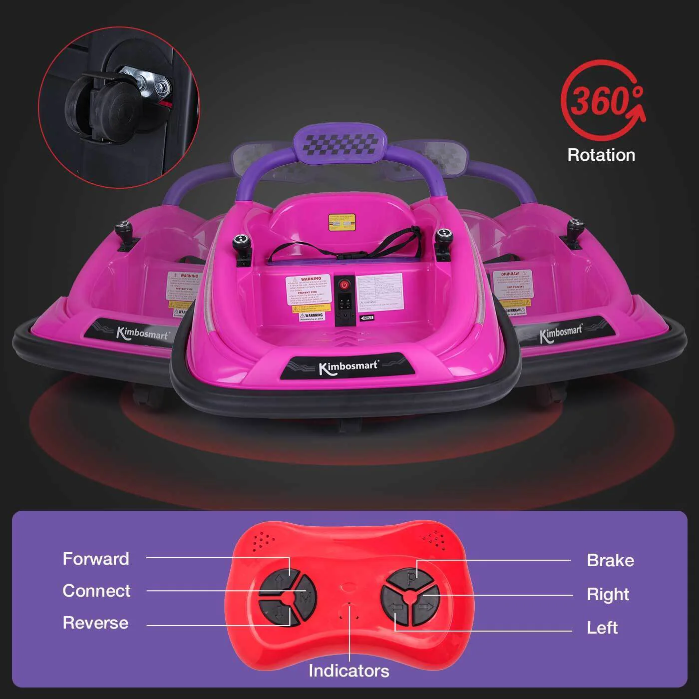 12V Battery Powered Electric Bumper Car for Kids with Dual Joystick Control - Image 7