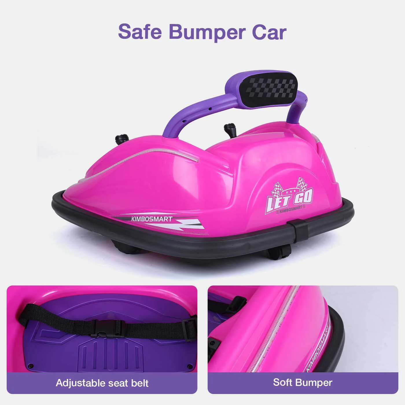 12V Battery Powered Electric Bumper Car for Kids with Dual Joystick Control - Image 9
