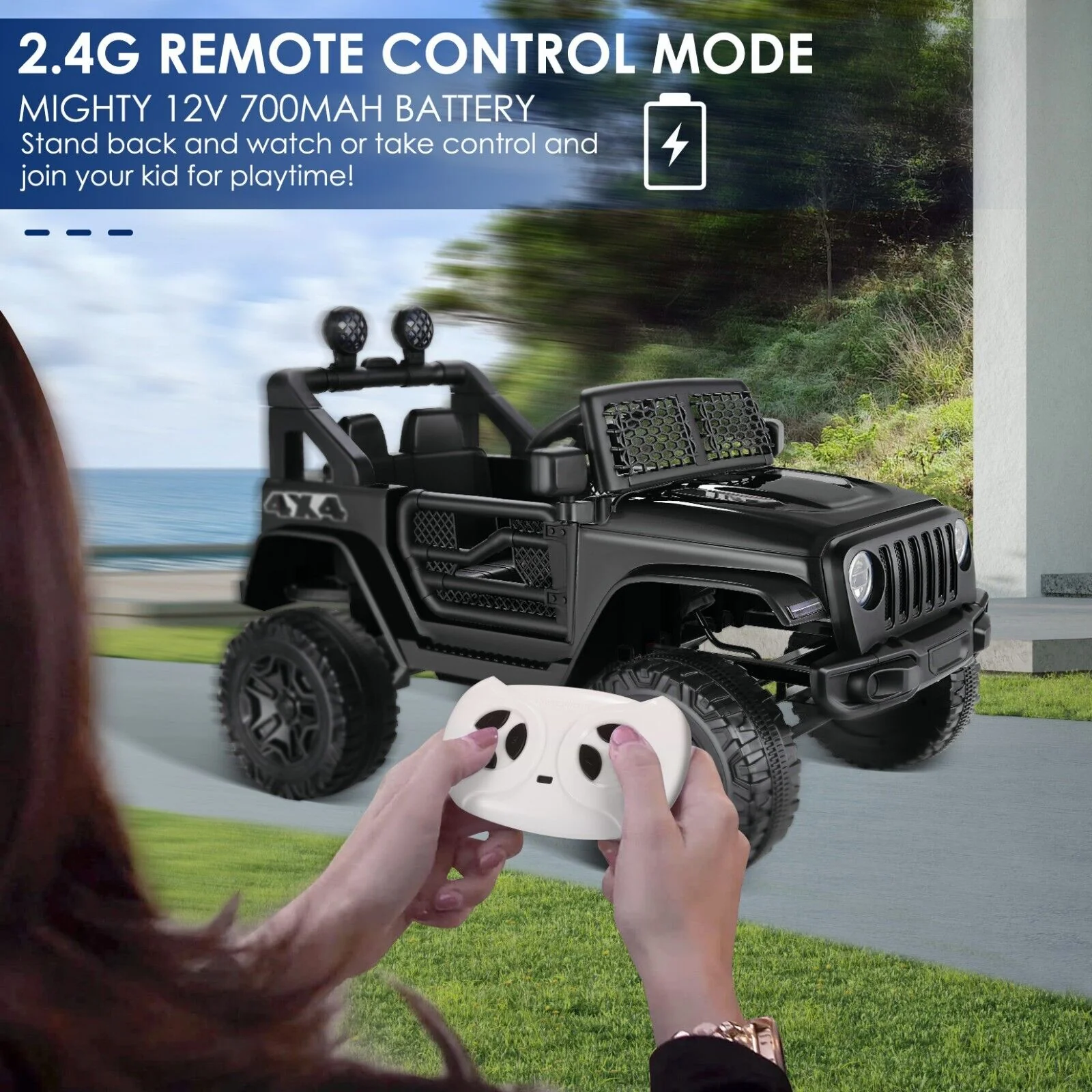 12V Battery Powered Electric Ride On Car for Kids with Remote Control & MP3 Player - Image 28