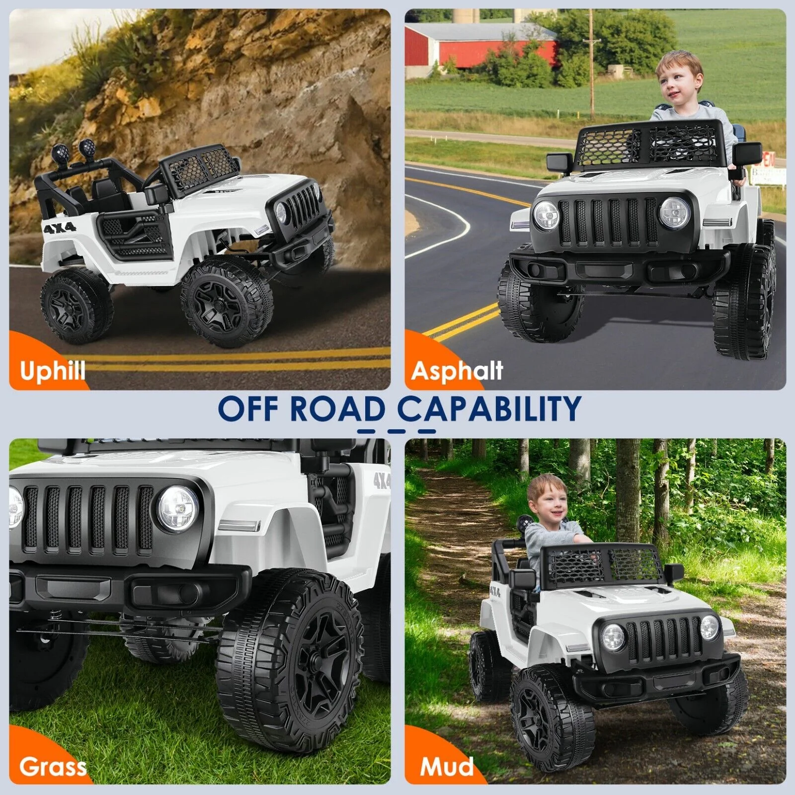 12V Battery Powered Electric Ride On Car for Kids with Remote Control & MP3 Player - Image 40