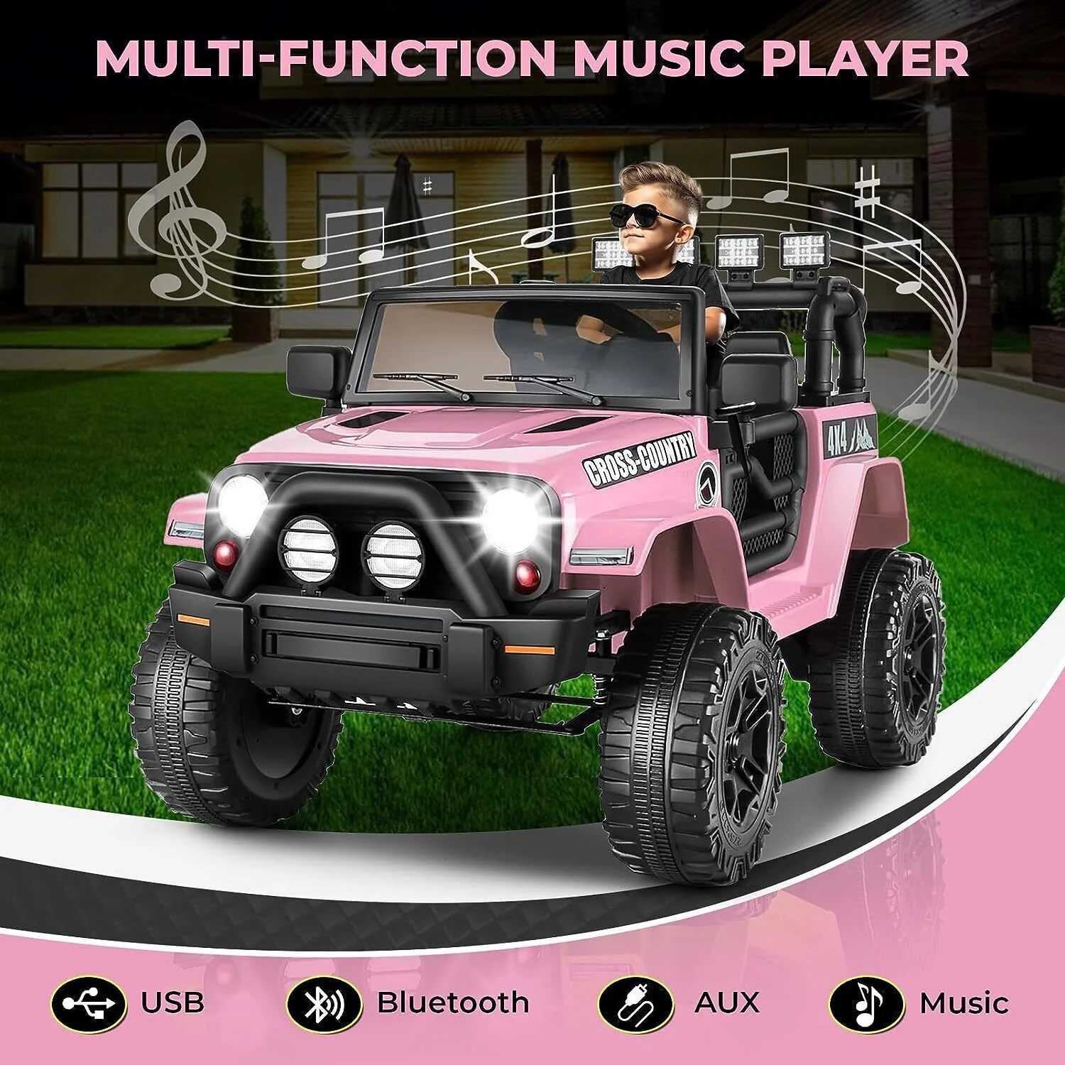 12V Battery Powered Electric Ride-On Truck for Kids with Remote Control - 60W Motor - Image 22
