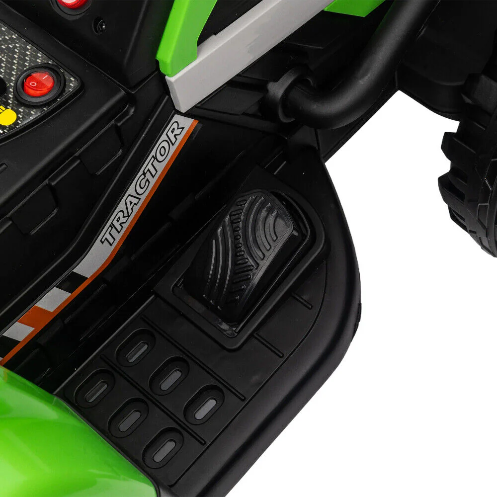 12V Battery Powered Electric Tractor Toy with Remote Control and Trailer Attachment - Image 14