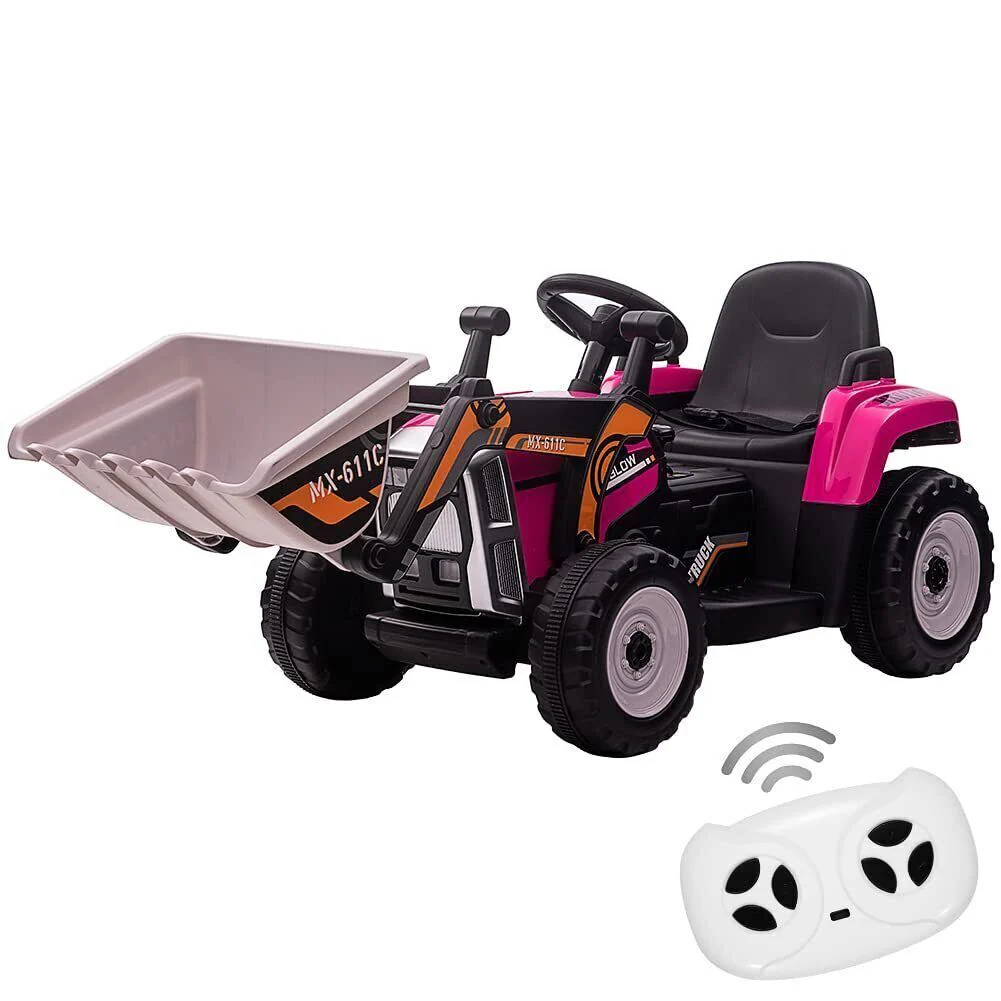 12V Battery-Powered Excavator Ride-On Toy with Music, Headlights, and Tractor Design - Perfect Gift for Kids - Image 17