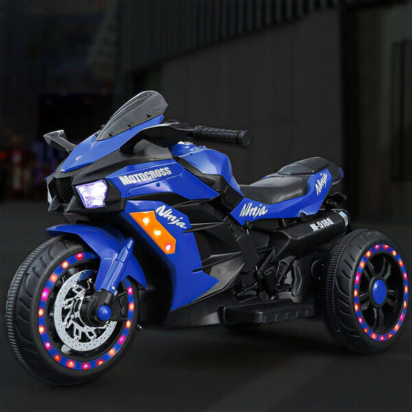 12V Battery Powered Kids Electric Motorbike with LED Light and Ride-On Motorcycle Design - Image 7