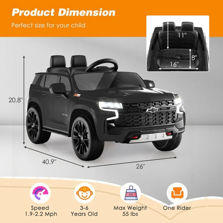 12V Battery-Powered Kids Electric Ride-On Car with 2.4G Remote Control for Toddlers - Image 3