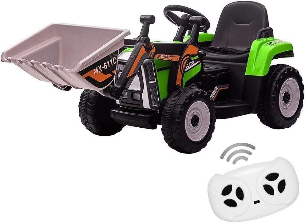 12V Battery-Powered Kids Excavator with Music, Headlight, Horn, and Remote Control - Image 3