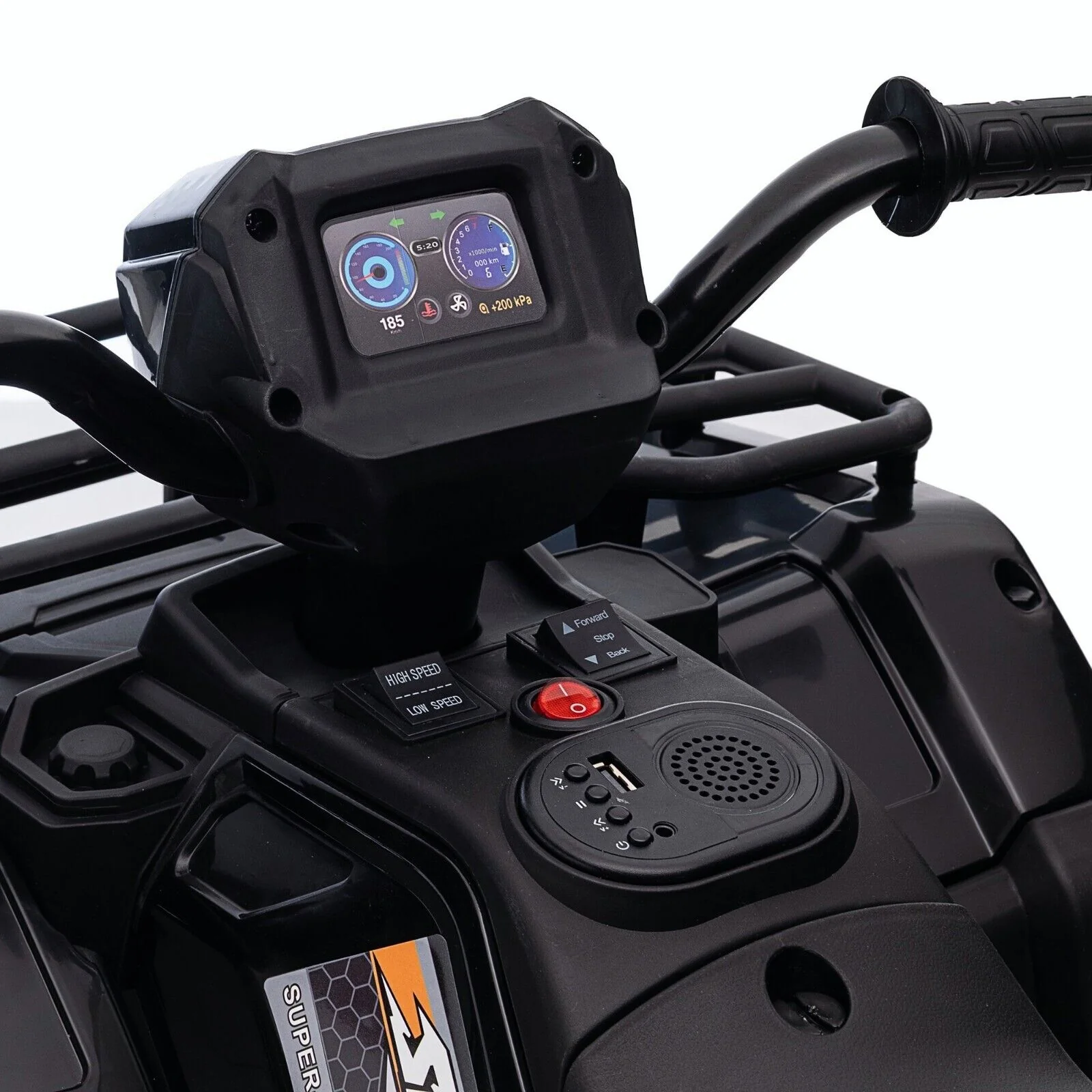 12V Battery Powered Kids Quad ATV Toy with LED Headlights - Image 43